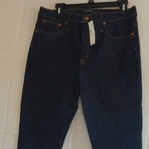 LADIES J CREW JEANS NWT 10" HIGH RISE TOOTHPICK SIZE 31
